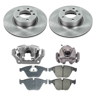 Callahan Brake Parts® - Plain Front Brake Kit with Calipers
