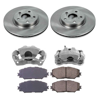 Callahan Brake Parts® - Plain Brake Kit with Calipers