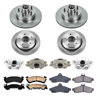 Callahan Brake Parts® - Plain Brake Kit with Calipers