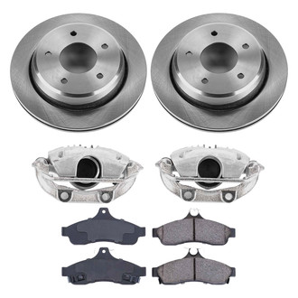 Callahan Brake Parts® - Plain Rear Brake Kit with Calipers