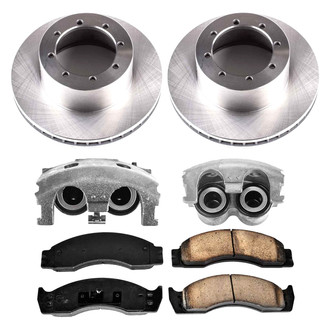 Callahan Brake Parts® - Plain Rear Brake Kit with Calipers
