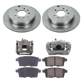 Callahan Brake Parts® - Plain Brake Kit with Calipers