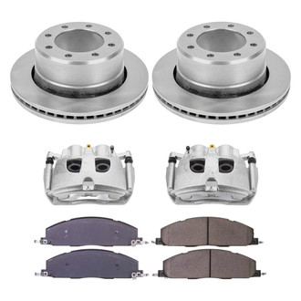 Callahan Brake Parts® - Plain Rear Brake Kit with Calipers