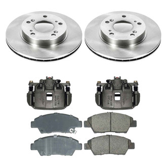 Callahan Brake Parts® - Plain Brake Kit with Calipers