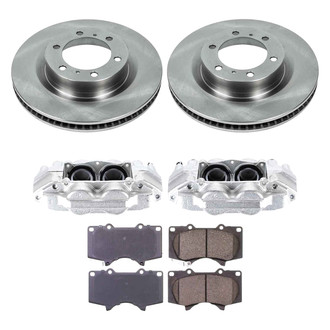 Callahan Brake Parts® - Plain Front Brake Kit with Calipers