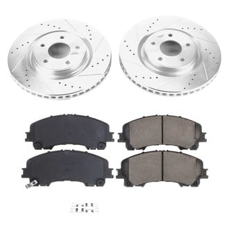Callahan Brake Parts® - Drilled and Slotted Front Brake Kit