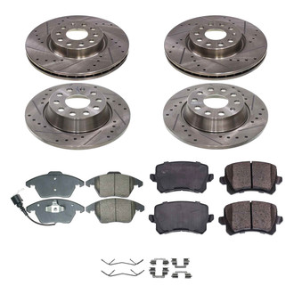 Callahan Brake Parts® - Drilled & Slotted Brake Kit