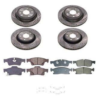 Callahan Brake Parts® - Drilled and Slotted Front and Rear Brake Kit