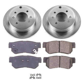Callahan Brake Parts® - Plain Rear Brake Kit