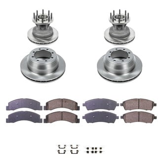 Callahan Brake Parts® - Plain Front and Rear Brake Kit