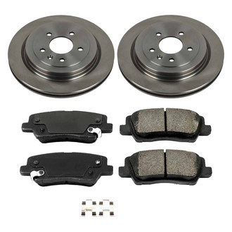 Callahan Brake Parts® - Plain Rear Brake Kit