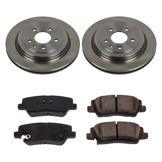 Callahan Brake Parts® - Plain Rear Brake Kit