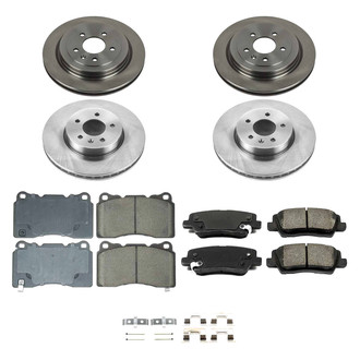 Callahan Brake Parts® - Plain Front and Rear Brake Kit