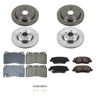 Callahan Brake Parts® - Plain Front and Rear Brake Kit