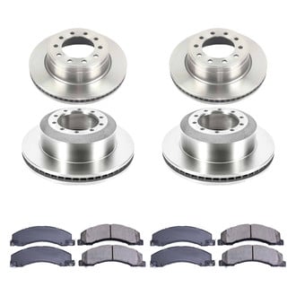 Callahan Brake Parts® - Plain Front and Rear Brake Kit