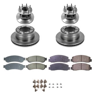 Callahan Brake Parts® - Plain Front and Rear Brake Kit