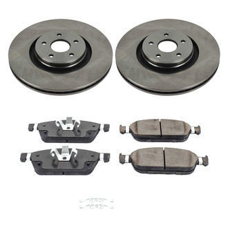 Callahan Brake Parts® - Plain Front Brake Kit
