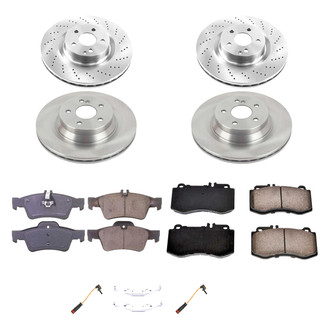 Callahan Brake Parts® - Plain Front and Rear Brake Kit