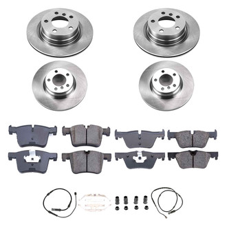 Callahan Brake Parts® - Plain Front and Rear Brake Kit