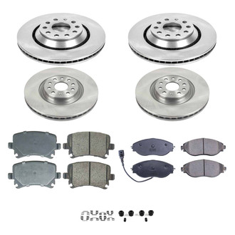 Callahan Brake Parts® - Plain Front and Rear Brake Kit