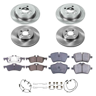 Callahan Brake Parts® - Plain Front and Rear Brake Kit