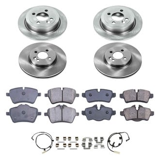 Callahan Brake Parts® - Plain Front and Rear Brake Kit