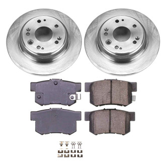 Callahan Brake Parts® - Plain Rear Brake Kit