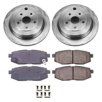 Callahan Brake Parts® - Plain Rear Brake Kit