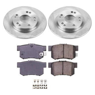 Callahan Brake Parts® - Plain Rear Brake Kit