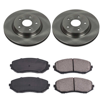 Callahan Brake Parts® - Plain Front Brake Kit