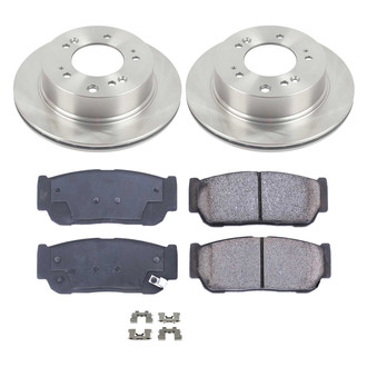Callahan Brake Parts® - Plain Rear Brake Kit