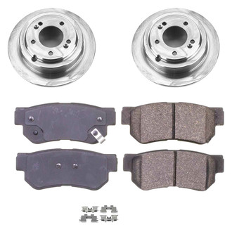 Callahan Brake Parts® - Plain Rear Brake Kit
