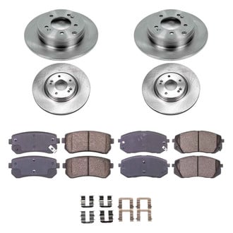 Callahan Brake Parts® - Plain Front and Rear Brake Kit