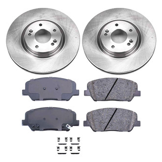 Callahan Brake Parts® - Plain Front Brake Kit