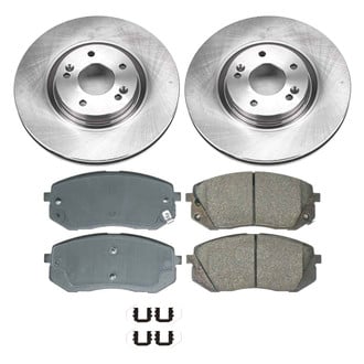 Callahan Brake Parts® - Plain Front Brake Kit