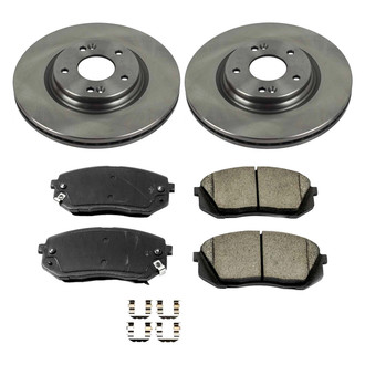 Callahan Brake Parts® - Plain Front Brake Kit