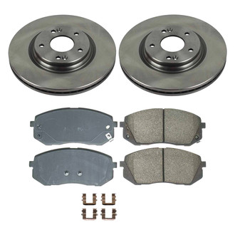 Callahan Brake Parts® - Plain Front Brake Kit