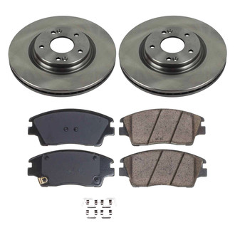 Callahan Brake Parts® - Plain Front Brake Kit