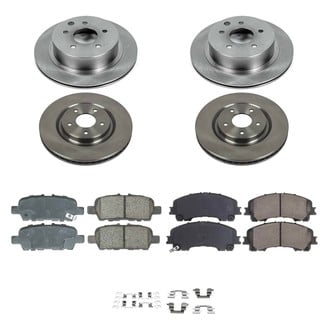 Callahan Brake Parts® - Plain Front and Rear Brake Kit