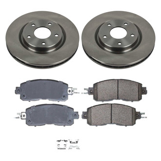 Callahan Brake Parts® - Plain Front Brake Kit