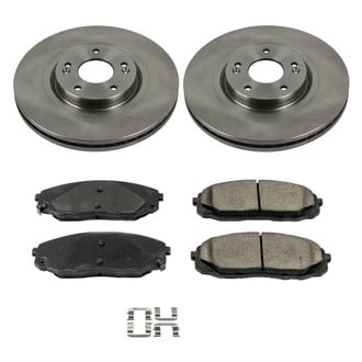 Callahan Brake Parts® - Plain Front Brake Kit