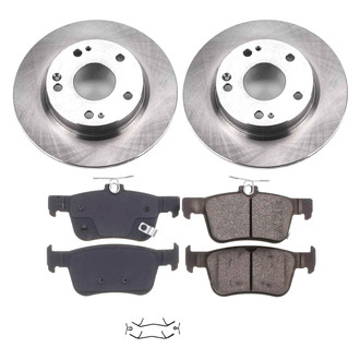 Callahan Brake Parts® - Plain Rear Brake Kit