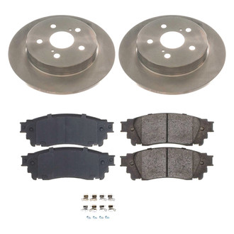 Callahan Brake Parts® - Plain Rear Brake Kit