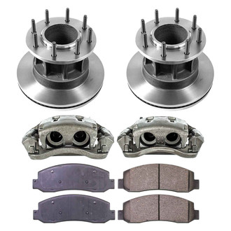 Callahan Brake Parts® - Plain Front Brake Kit with Calipers