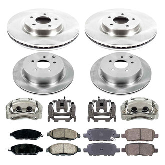 Callahan Brake Parts® - Plain Brake Kit with Calipers