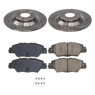 Callahan Brake Parts® - Drilled and Slotted Rear Brake Kit