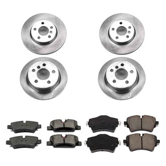 Callahan Brake Parts® - Plain Front and Rear Brake Kit