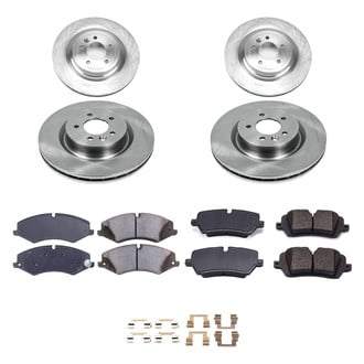 Callahan Brake Parts® - Plain Front and Rear Brake Kit