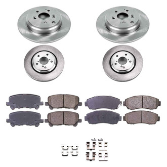 Callahan Brake Parts® - Plain Front and Rear Brake Kit