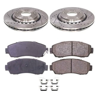Callahan Brake Parts® - Drilled and Slotted Front Brake Kit